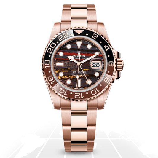Rolex	GMT-Master II „Root Beer“ „Tiger Iron“	126715CHNR