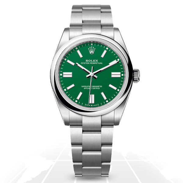 Rolex	Oyster Perpetual 41 „Grün“	134300